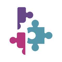 Obraz premium puzzle icon vektor