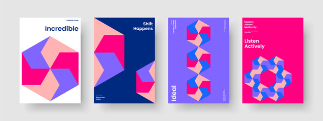 Obraz premium Modern Book Cover Design. Geometric Business Presentation Layout. Abstract Background Template. Flyer. Banner. Report. Poster. Brochure. Magazine. Pamphlet. Handbill. Brand Identity. Newsletter