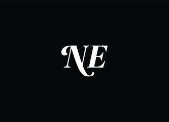 NE Creative modern unique logo and initial logo