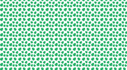 Monstera Floral leaves seamless pattern green fabric leaf tree wallpaper vector illustration on white background