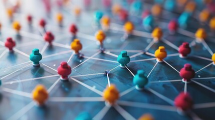 Network concept. Human resources strategy. Management strategy
