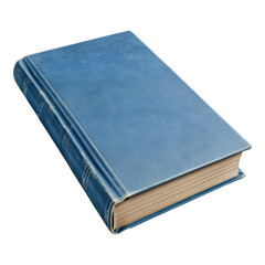 Blue book isolated on transparent background