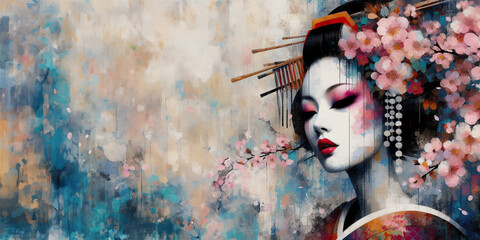 Pastel geisha