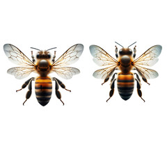 bee isolated transparent background