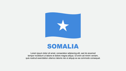 Obraz na płótnie Canvas Somalia Flag Abstract Background Design Template. Somalia Independence Day Banner Social Media Vector Illustration. Somalia Background