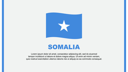 Obraz na płótnie Canvas Somalia Flag Abstract Background Design Template. Somalia Independence Day Banner Social Media Vector Illustration. Somalia Cartoon