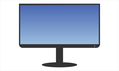 Modern laptop computer isolated screen.