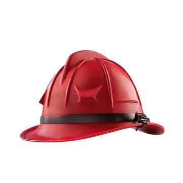 Fireman hat isolated on transparent background