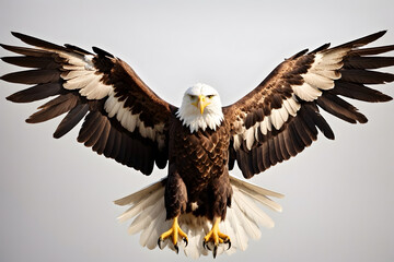 Obraz premium An eagle with an elegant look with an isolated background