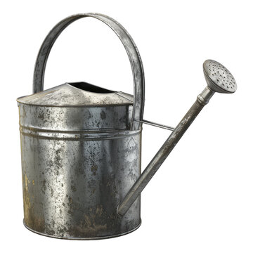 recommend clip art: Metal watering can isolated on transparent background