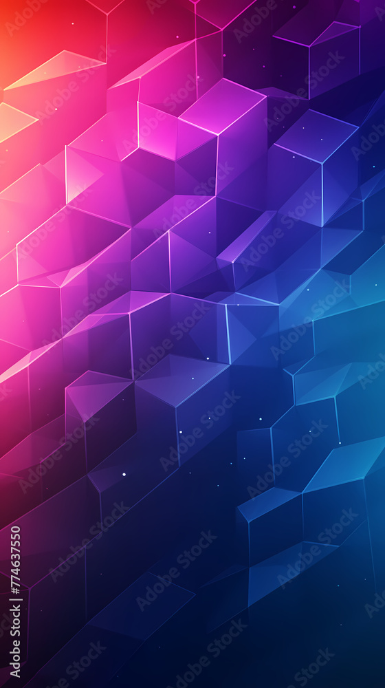 Sticker abstract geometric background