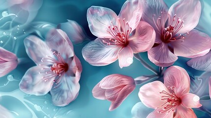 Beautiful spring floral wallpaper  ,Generative ai, 