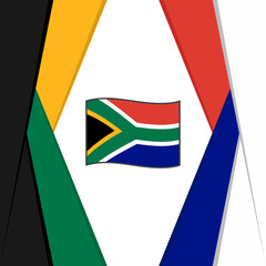 South Africa Flag Abstract Background Design Template. South Africa Independence Day Banner Social Media Post. South Africa Background