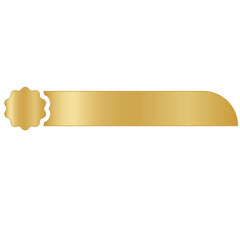 Title Gold Banner Template