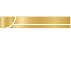 Title Gold Banner Template