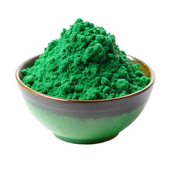 Vibrant green pigment powder