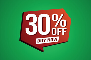 30% thirty percent off buy now poster banner graphic design icon logo sign symbol social media website coupon


