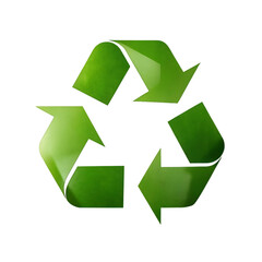 paper craft design of recycle icon