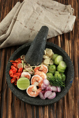Ingredients Making Shrimp Sambal