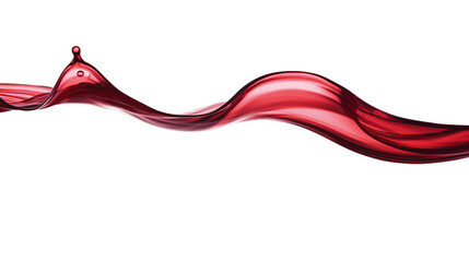 red wine splash wave floating and flowing isolated on a transparent background, grapes juice wine liquid cut out