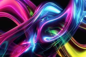 holographic liquid fluid abstract background