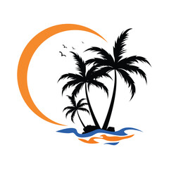 palm tree icon vektor