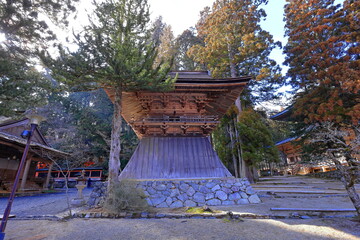 Temple in Kongobu-ji Danjo Garan area, a historical Buddhist temple complex at Koyasan, Koya, Ito District, Wakayama, Japan