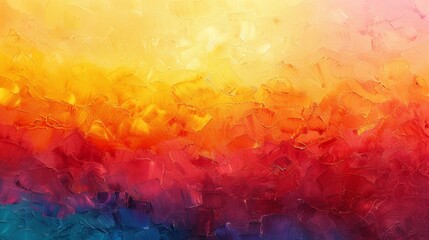 Warm Gradient Abstract Oil Painting Texture.  - obrazy, fototapety, plakaty