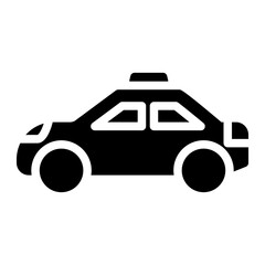 Taxi icon in Glyph style