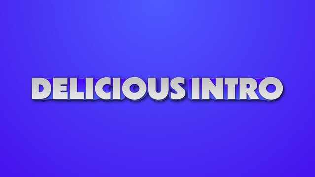 Bouncy Colored Text Animated Text Title Intro