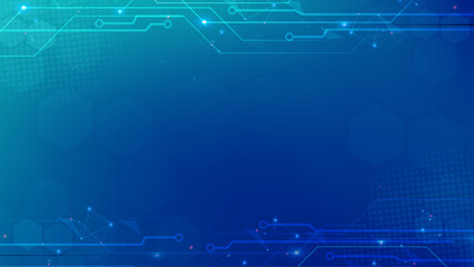 Green Blue Digital technology background. Futuristic background for various design projects such as websites, presentations, print materials, social media posts