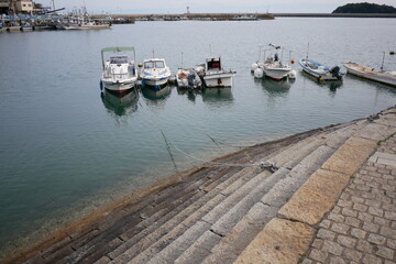 Fototapeta premium 漁港のボード