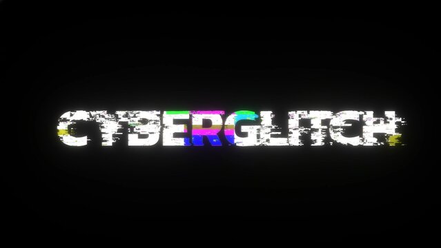 RGB Cyber Digital Glitch Text Title Intro