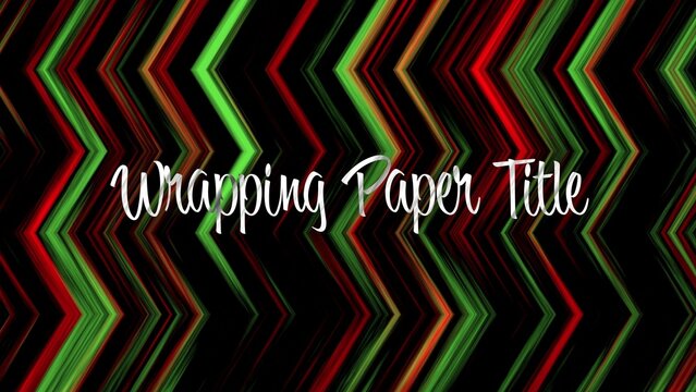 Santa Christmas Gift Wrapping Paper Text Title Intro