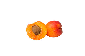 PNG, Fresh apricot, isolated on white background