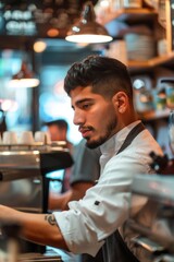 Fototapeta premium staff manager cafe owner
