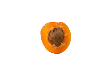 PNG, Fresh apricot, isolated on white background