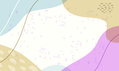 Hand drawn flat design abstract doodle background