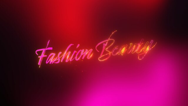 Fashion Beauty Particle Text Title Intro