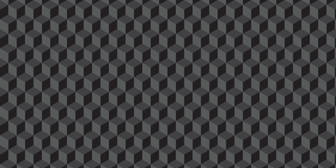 Abstract black and gray style minimal blank cubic. Geometric pattern illustration mosaic, square and triangle wallpaper.	