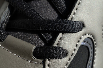 Close up shot of elegant sports shoe. - obrazy, fototapety, plakaty