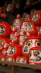 Daruma dolls in Katsuo-ji, Minoh, Japan