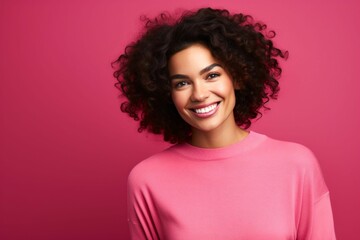 Radiant Smile and Casual Style. Generative ai