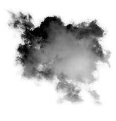 Clouds, Cloud Backgrounds, Clouds set isolated on black background. White cloudiness, mist or smog background.