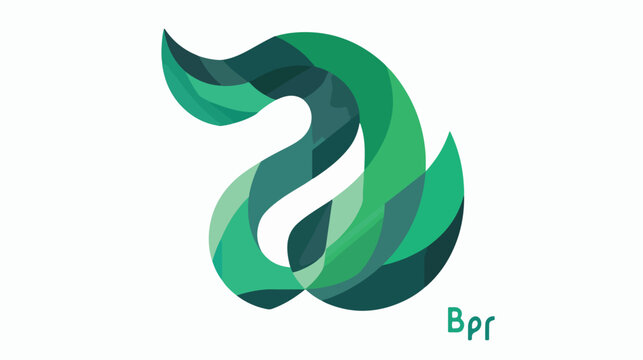 Bp letter vector logo flat vector isolated on white background