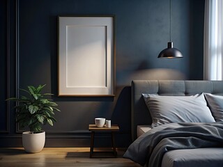 interior of a bedroom generative ai