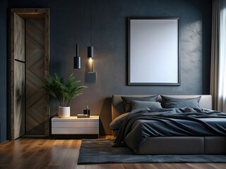 interior of a bedroom generative ai