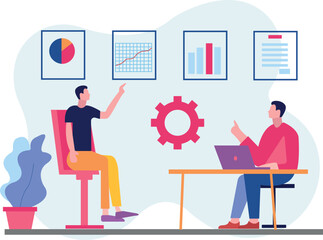 The boys are talking about management.