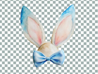watercolor Easter bunny ears png