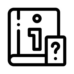 Fototapeta premium info line icon